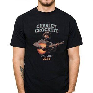 Charley Crockett 2024 Music Tour Concert Fan Gift Graphic Country T-shirt 159